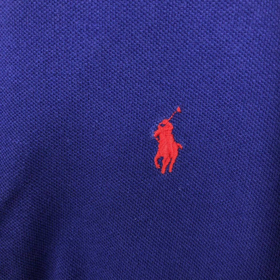 Ralph Lauren POLO by Ralph Lauren short sleeve polo shirt, men's size L cotton Purple type blue-purple Vintage Second Hand