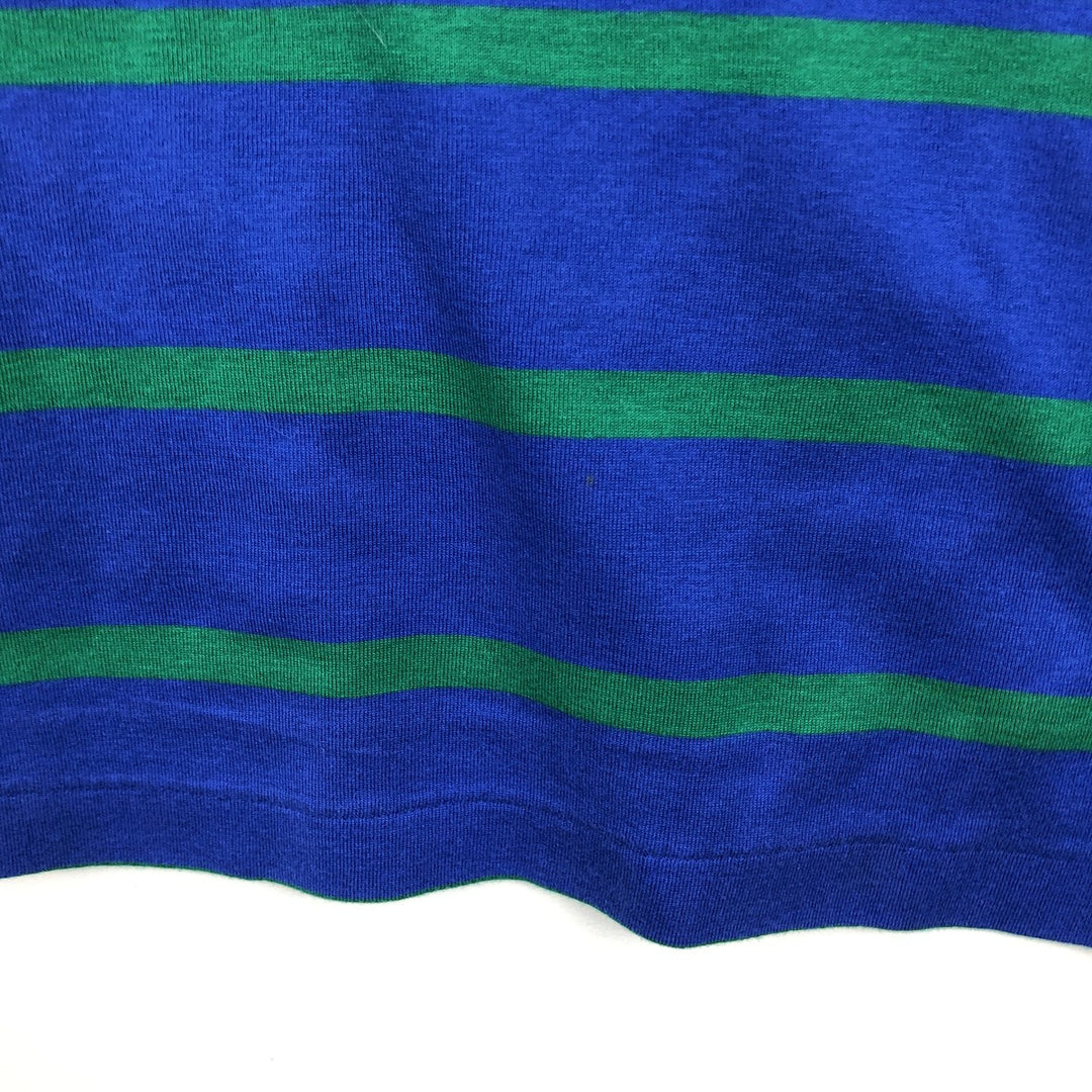 Ralph Lauren POLO GOLF Short Sleeve Striped Polo Shirt Men's XL cotton blue type Vintage Second Hand