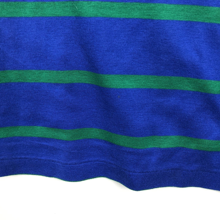 Ralph Lauren POLO GOLF Short Sleeve Striped Polo Shirt Men's XL cotton blue type Vintage Second Hand