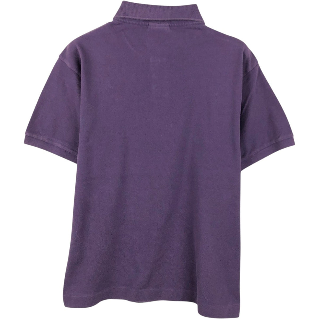 Lacoste LACOSTE French design short sleeve polo shirt size 4, men's M size cotton purple type Vintage Second Hand