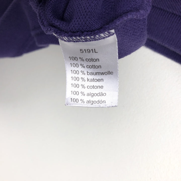 Lacoste LACOSTE French design short sleeve polo shirt size 4, men's M size cotton purple type Vintage Second Hand