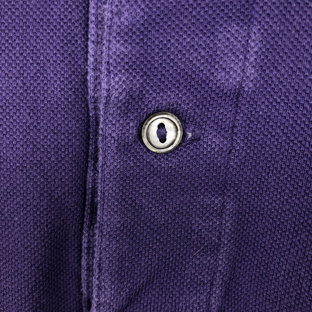 Lacoste LACOSTE French design short sleeve polo shirt size 4, men's M size cotton purple type Vintage Second Hand