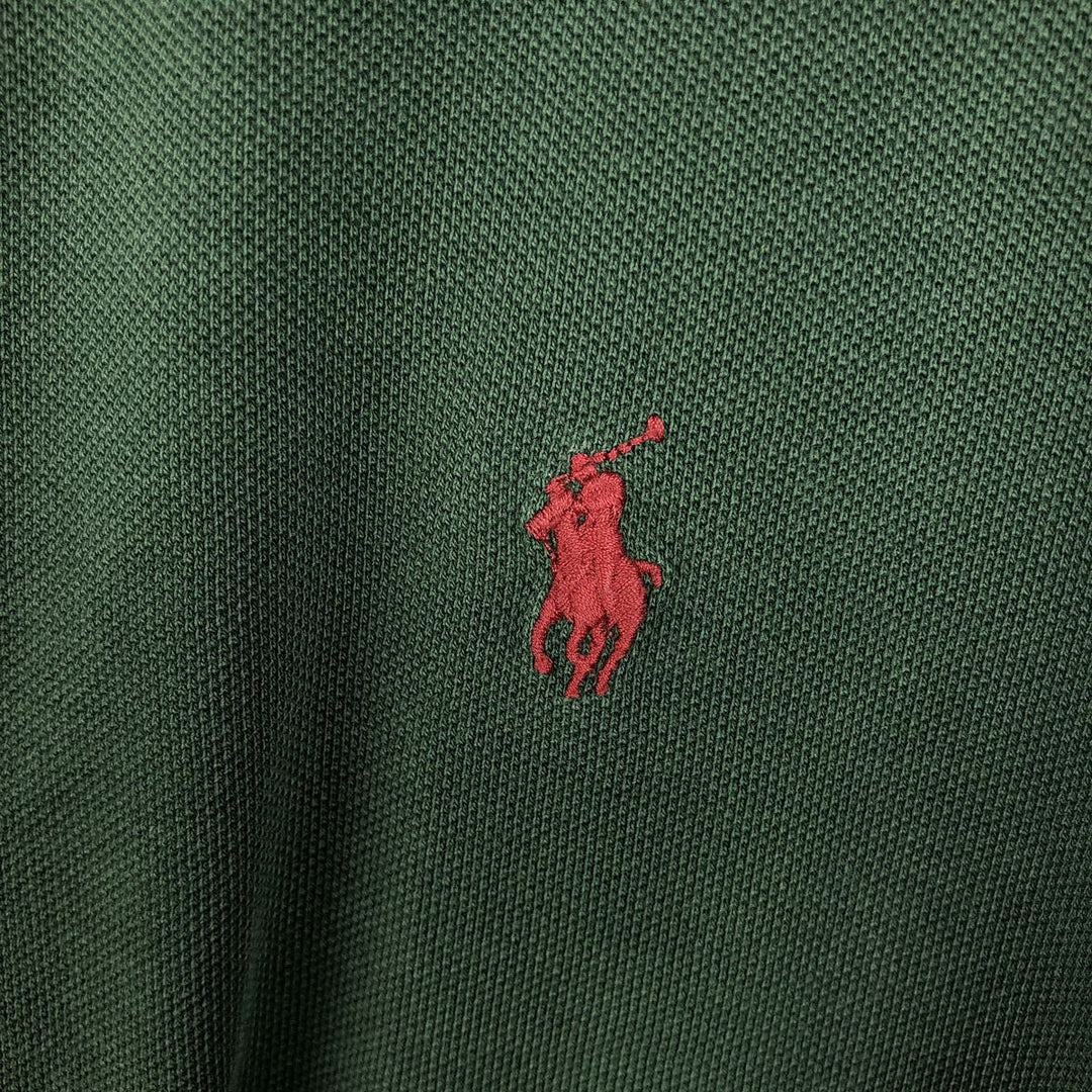 Ralph Lauren POLO by Ralph Lauren short sleeve polo shirt, men's XL size cotton green type Vintage Second Hand