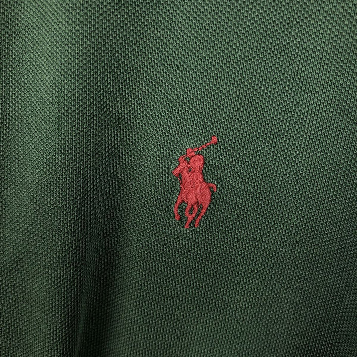 Ralph Lauren POLO by Ralph Lauren short sleeve polo shirt, men's XL size cotton green type Vintage Second Hand