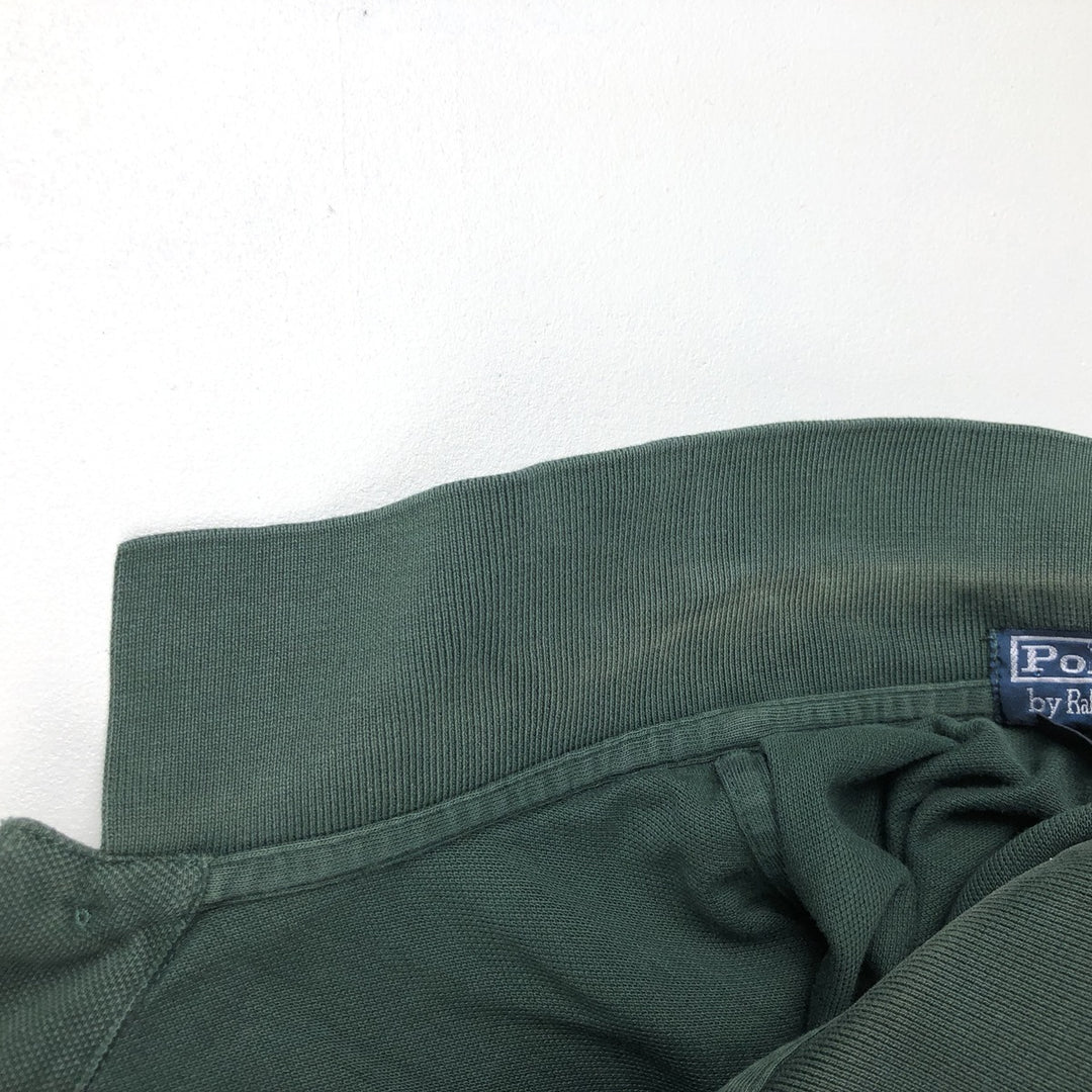 Ralph Lauren POLO by Ralph Lauren short sleeve polo shirt, men's XL size cotton green type Vintage Second Hand