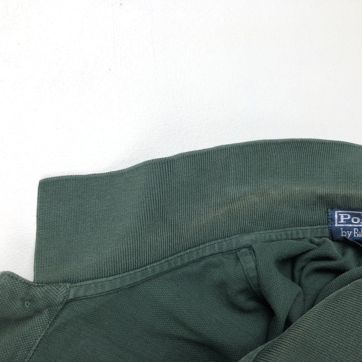 Ralph Lauren POLO by Ralph Lauren short sleeve polo shirt, men's XL size cotton green type Vintage Second Hand
