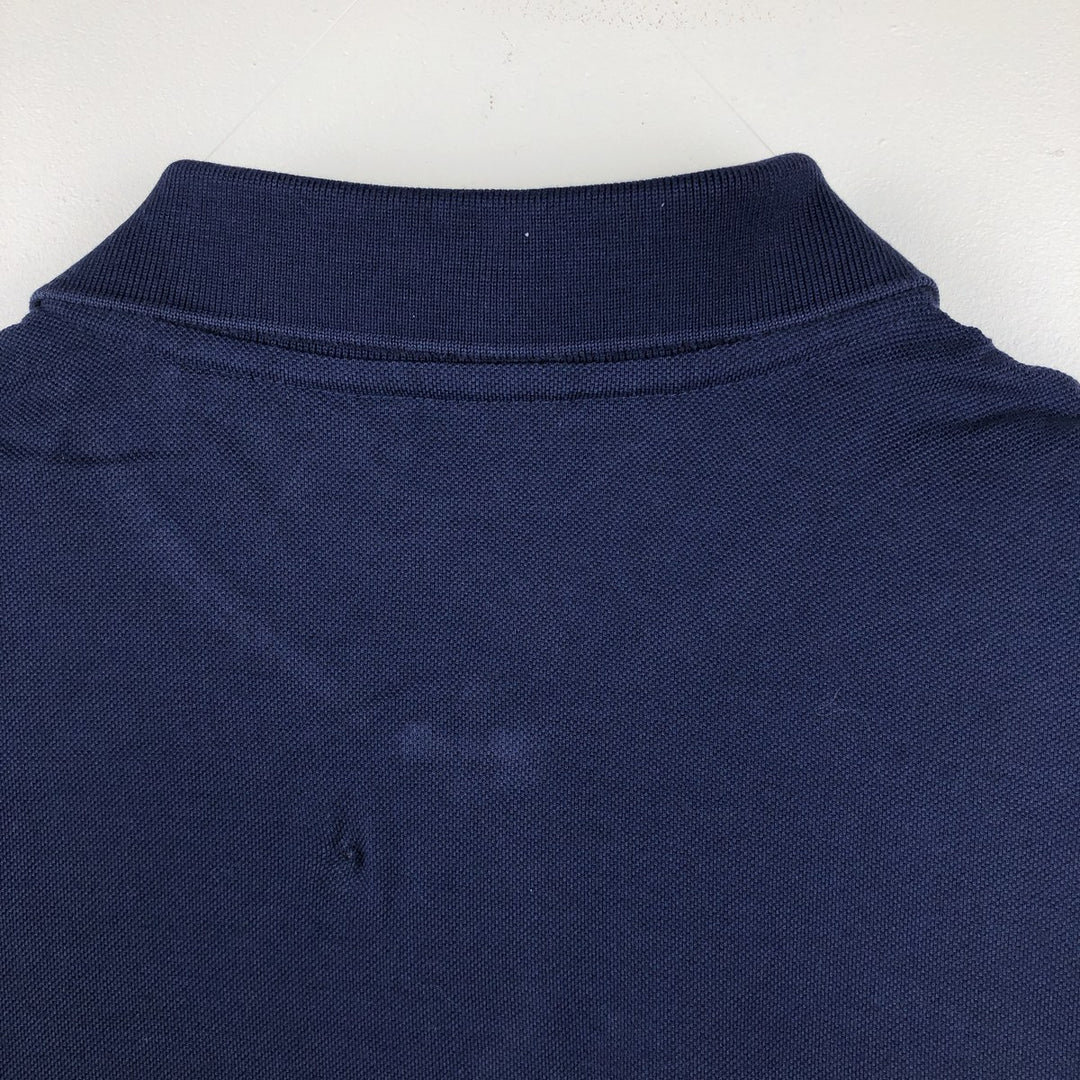 Ralph Lauren POLO GOLF PRO FIT Short-Sleeve Polo Shirt, Men's Size L (approx.) Pima Cotton navy blue type Vintage Second Hand