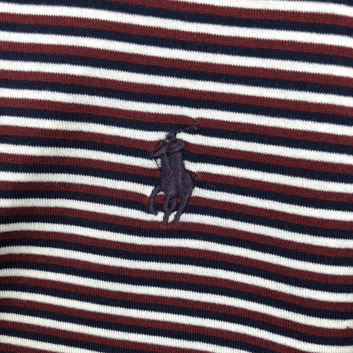 Ralph Lauren POLO by Ralph Lauren GOLF FIT Multi-stripe Short-Sleeve Polo Shirt, Men's Size XL (approx.) Pima Cotton red type Vintage Second Hand