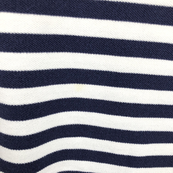 Ralph Lauren POLO by Ralph Lauren short sleeve striped polo shirt, men's size L cotton Purple type blue-purple Vintage Second Hand