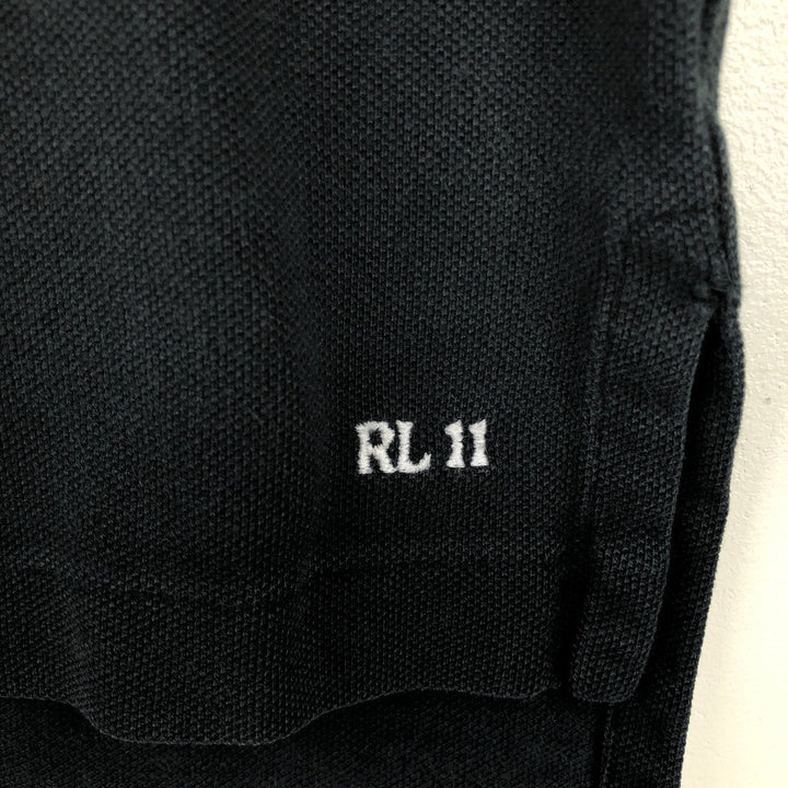 Ralph Lauren POLO by Ralph Lauren short sleeve polo shirt, men's XL size cotton black type Vintage Second Hand