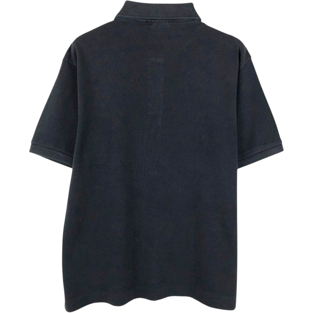 Lacoste Classic Fit short sleeve polo shirt, men's size L cotton black type Vintage Second Hand