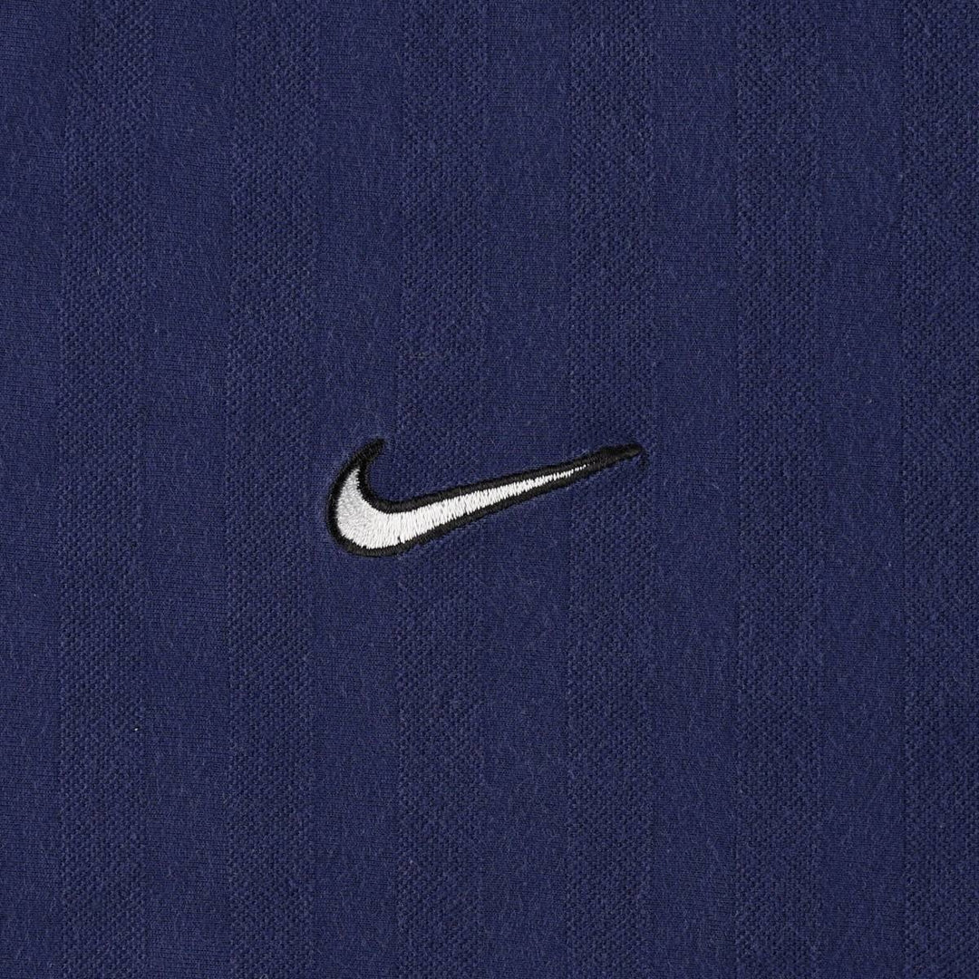 90'S Nike short sleeve polo shirt, men's XL size, vintage cotton navy blue type Vintage Second Hand