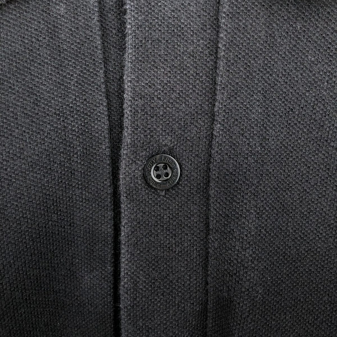 Fred Perry short-sleeved polo shirt, men's size XL cotton black type Vintage Second Hand