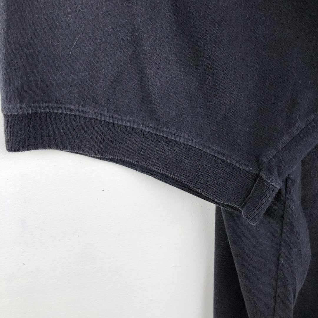LLBean Men's Short Sleeve Polo Shirt (Size L) cotton black type Vintage Second Hand