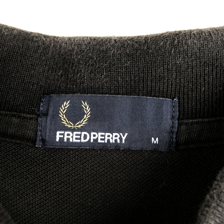 Fred Perry short sleeve polo shirt, size M for men unclear black type Vintage Second Hand