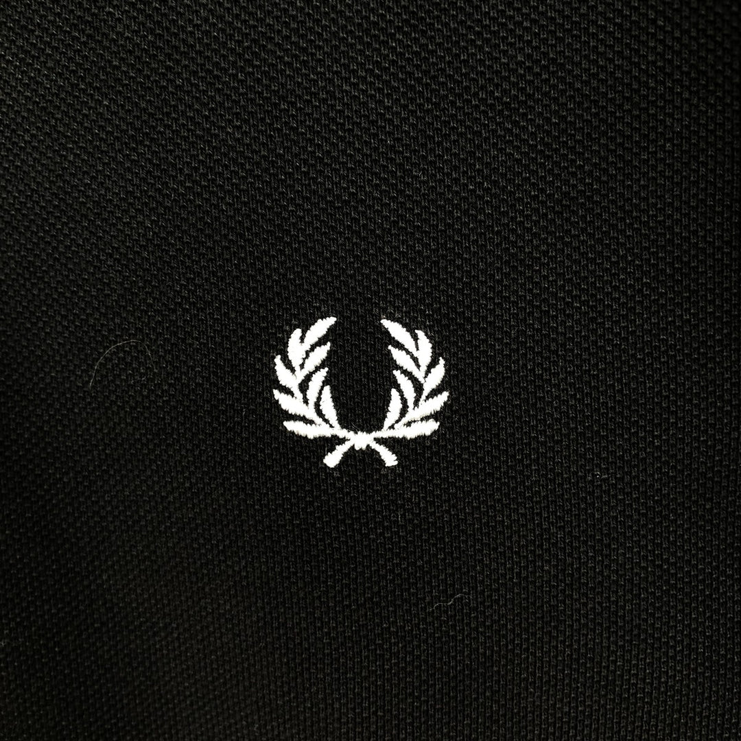 Fred Perry short sleeve polo shirt, size M for men unclear black type Vintage Second Hand