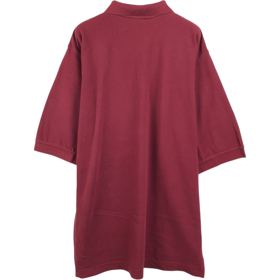 Nike short-sleeved polo shirt, men's size M cotton burgundy type Vintage Second Hand