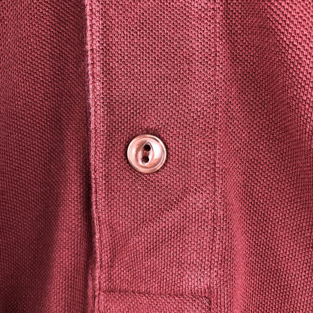 Nike short-sleeved polo shirt, men's size M cotton burgundy type Vintage Second Hand