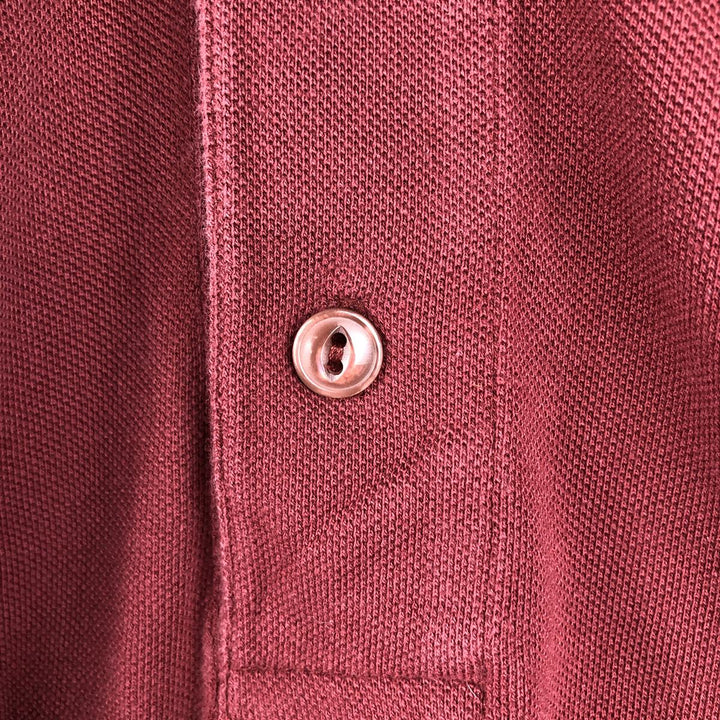 Nike short-sleeved polo shirt, men's size M cotton burgundy type Vintage Second Hand