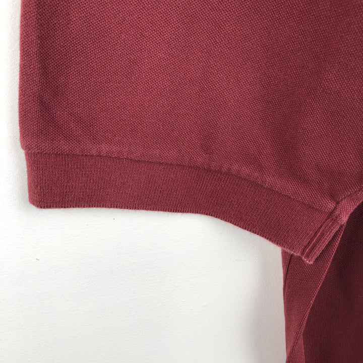 Nike short-sleeved polo shirt, men's size M cotton burgundy type Vintage Second Hand