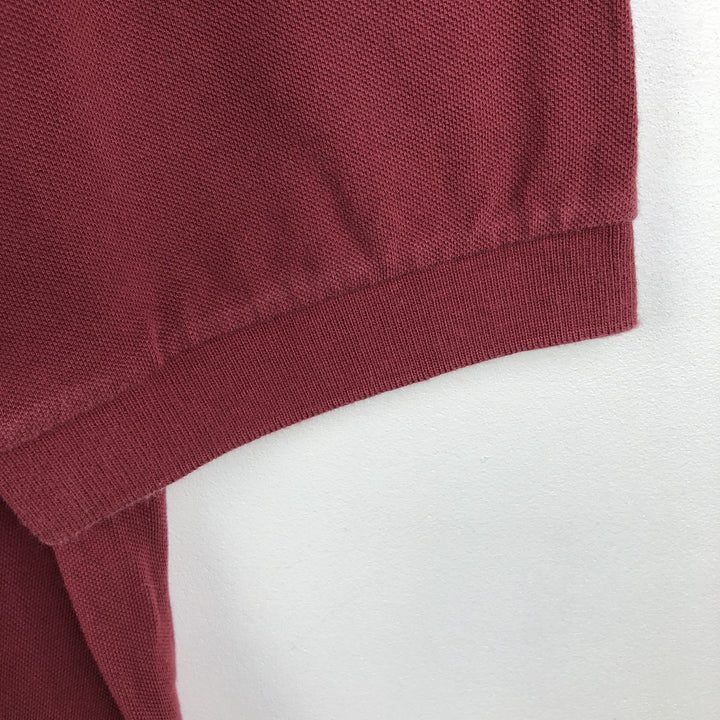 Nike short-sleeved polo shirt, men's size M cotton burgundy type Vintage Second Hand