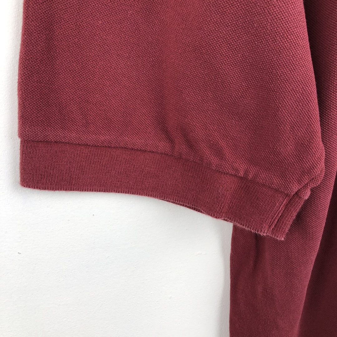 Nike short-sleeved polo shirt, men's size M cotton burgundy type Vintage Second Hand