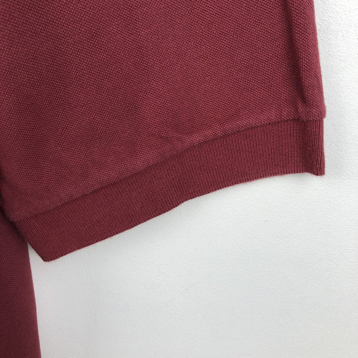 Nike short-sleeved polo shirt, men's size M cotton burgundy type Vintage Second Hand