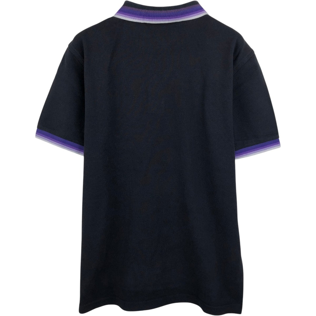 Fred Perry short sleeve polo shirt, size M for men cotton black type Vintage Second Hand