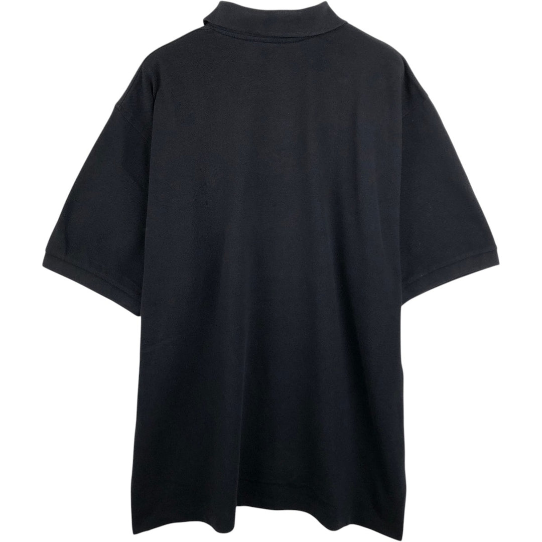1990'S Brooks Brothers GOLDEN FLEECE Short-Sleeve Polo Shirt, Made in USA, Men's Size L (Equivalent), Vintage cotton black type Vintage Second Hand