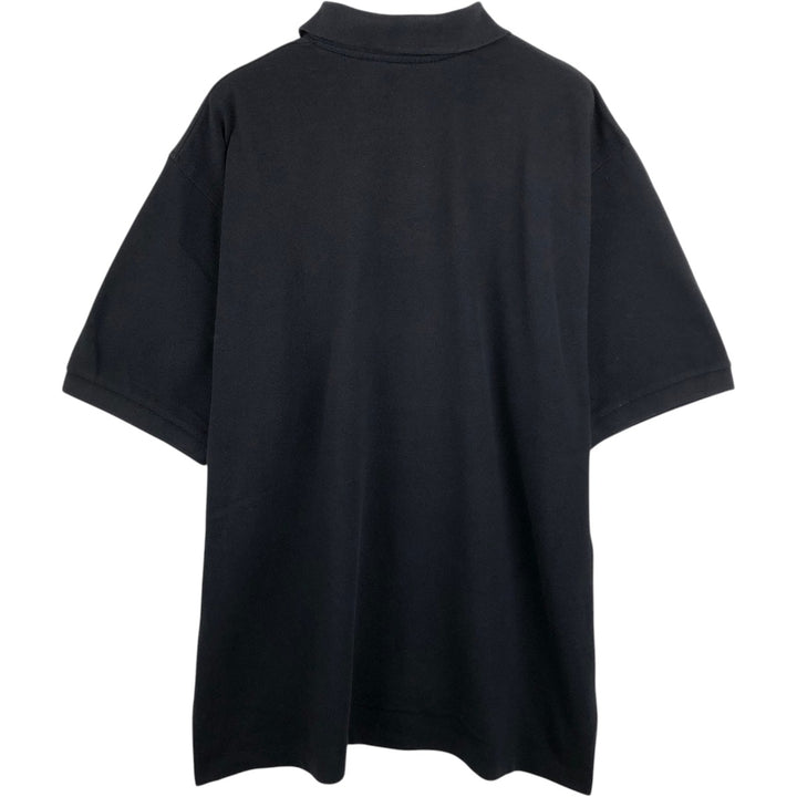 1990'S Brooks Brothers GOLDEN FLEECE Short-Sleeve Polo Shirt, Made in USA, Men's Size L (Equivalent), Vintage cotton black type Vintage Second Hand