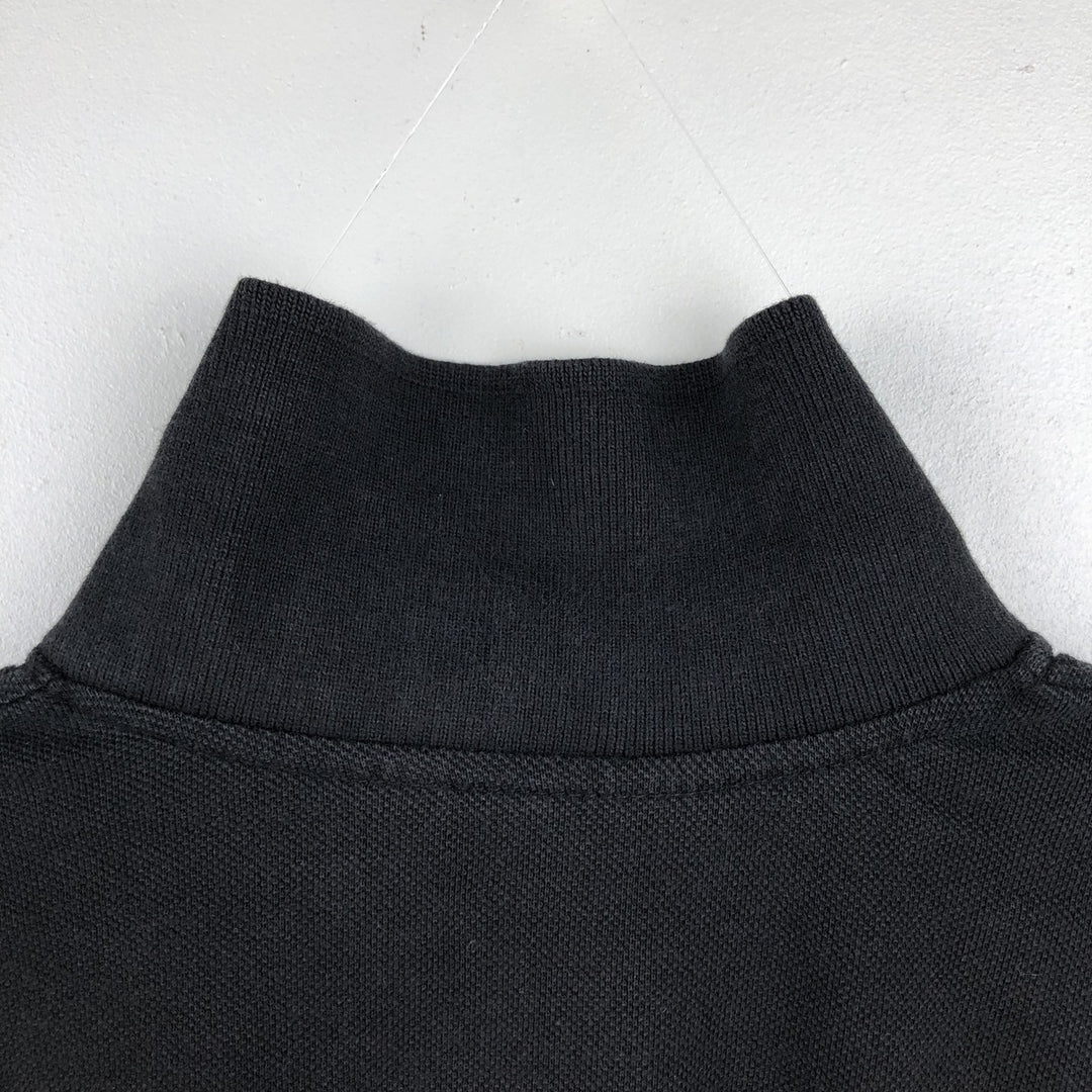 1990'S Brooks Brothers GOLDEN FLEECE Short-Sleeve Polo Shirt, Made in USA, Men's Size L (Equivalent), Vintage cotton black type Vintage Second Hand