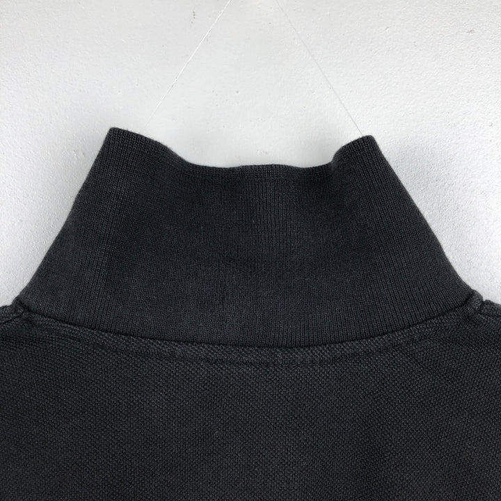1990'S Brooks Brothers GOLDEN FLEECE Short-Sleeve Polo Shirt, Made in USA, Men's Size L (Equivalent), Vintage cotton black type Vintage Second Hand