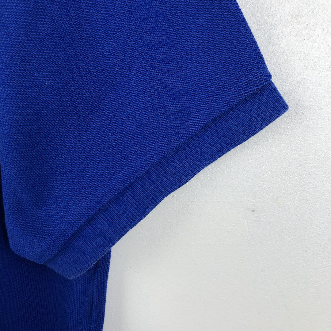 Ralph Lauren POLO by Ralph Lauren CUSTOM FIT Big Pony Short Sleeve Polo Shirt Men's M size cotton blue type Vintage Second Hand