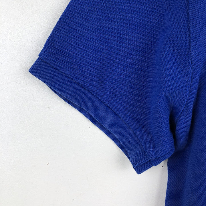 Ralph Lauren POLO by Ralph Lauren CUSTOM FIT Big Pony Short Sleeve Polo Shirt Men's M size cotton blue type Vintage Second Hand