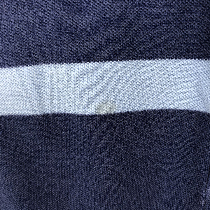 Ralph Lauren POLO by Ralph Lauren short sleeve striped polo shirt, men's size M cotton navy blue type Vintage Second Hand