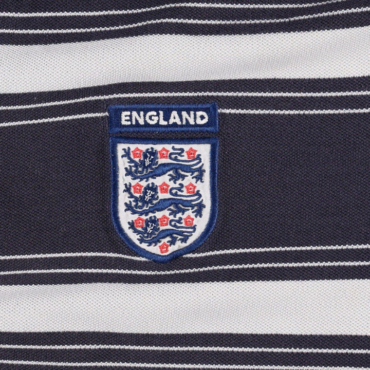 2000'S Umbro England National Team Short-Sleeve Polo Shirt, Men's Size XXL (approx.) unclear navy blue type Vintage Second Hand