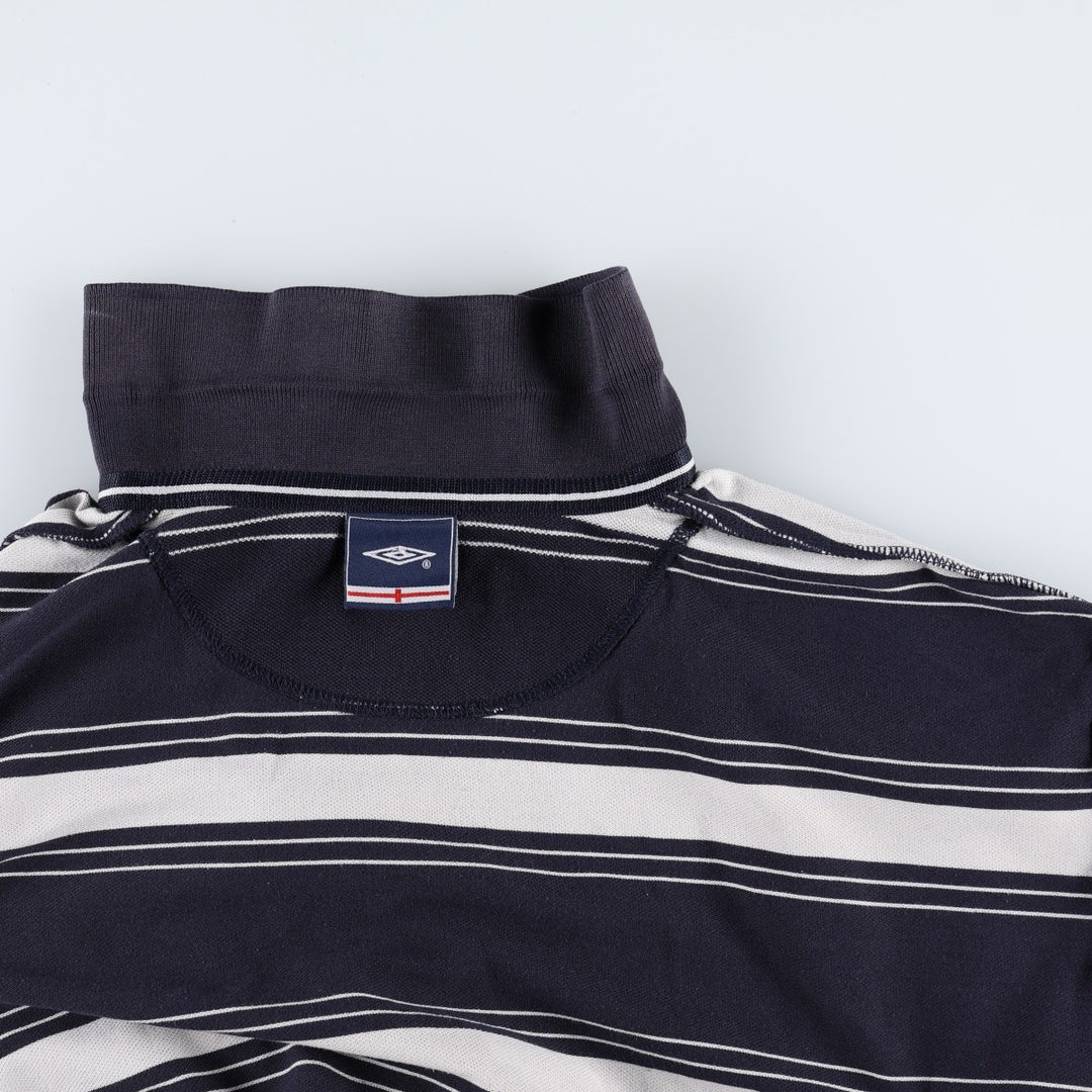 2000'S Umbro England National Team Short-Sleeve Polo Shirt, Men's Size XXL (approx.) unclear navy blue type Vintage Second Hand