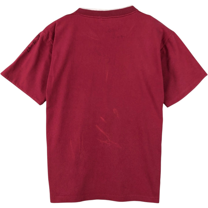 90'S BELTON College T-shirt, Made in USA, Men's Size M (approx.), Vintage cotton red type Vintage Second Hand