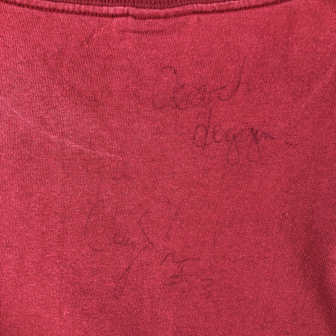 90'S BELTON College T-shirt, Made in USA, Men's Size M (approx.), Vintage cotton red type Vintage Second Hand