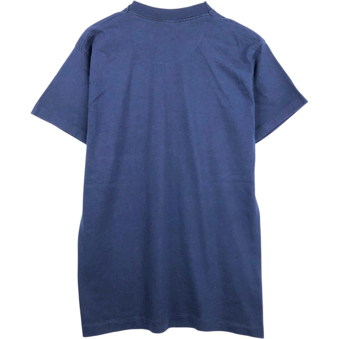 90'S Fruit of the Loom University of Michigan College T-shirt, Made in USA, Men's Size L (approx.), Vintage cotton navy blue type Vintage Second Hand