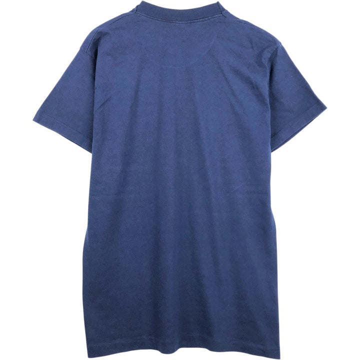 90'S Fruit of the Loom University of Michigan College T-shirt, Made in USA, Men's Size L (approx.), Vintage cotton navy blue type Vintage Second Hand