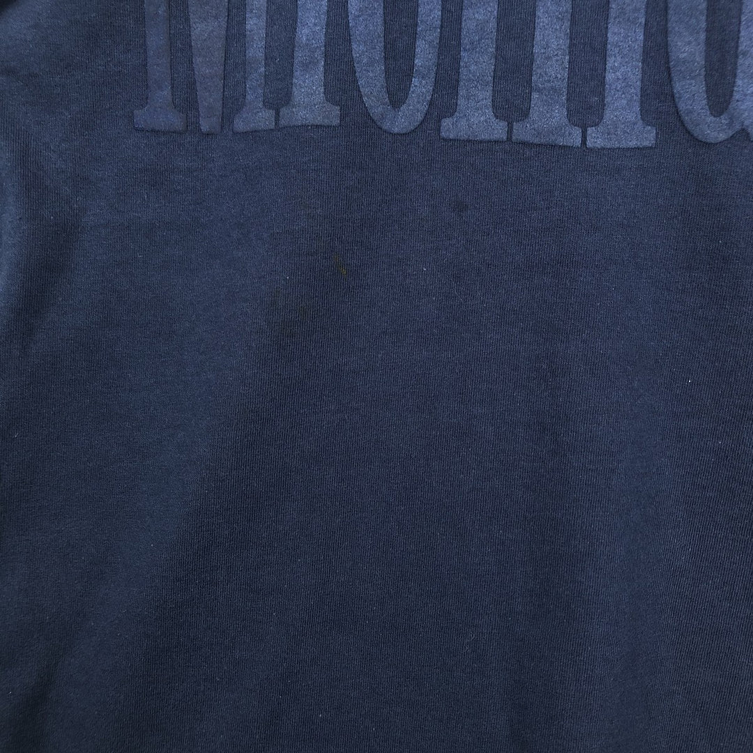 90'S Fruit of the Loom University of Michigan College T-shirt, Made in USA, Men's Size L (approx.), Vintage cotton navy blue type Vintage Second Hand