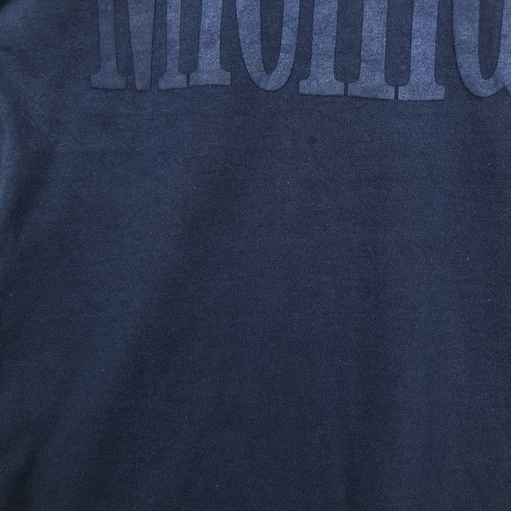 90'S Fruit of the Loom University of Michigan College T-shirt, Made in USA, Men's Size L (approx.), Vintage cotton navy blue type Vintage Second Hand