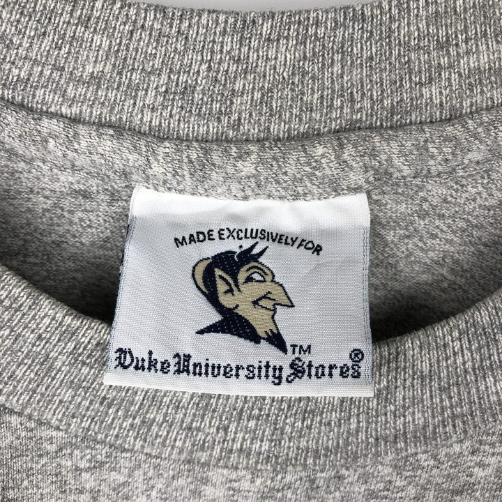 90'S Duke University Stores College T-shirt, Made in USA, Men's Size L (approx.), Vintage cotton gray type Vintage Second Hand