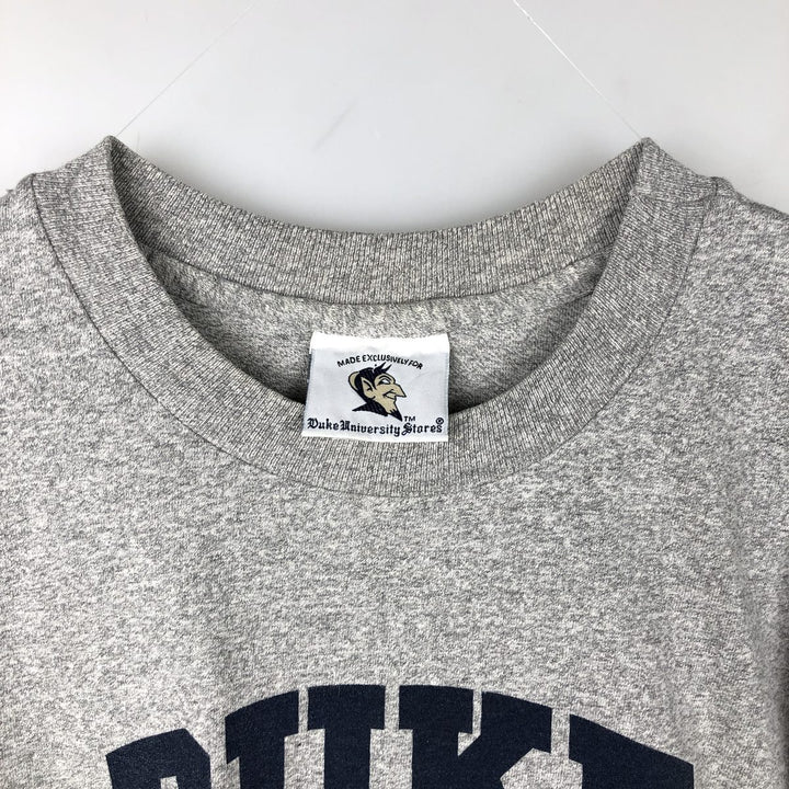 90'S Duke University Stores College T-shirt, Made in USA, Men's Size L (approx.), Vintage cotton gray type Vintage Second Hand