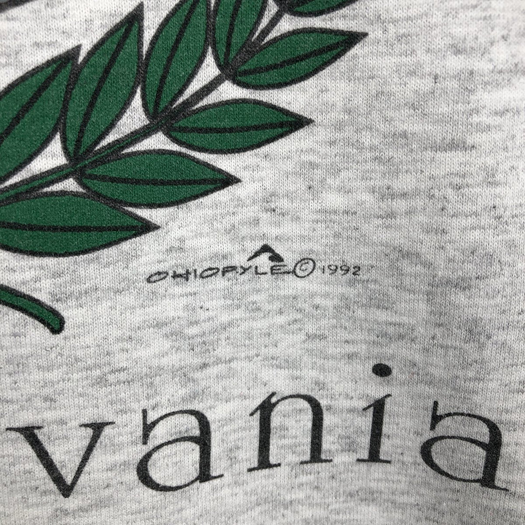 90'S Hanes HEAVYWEIGHT 50 cotton gray type Vintage Second Hand