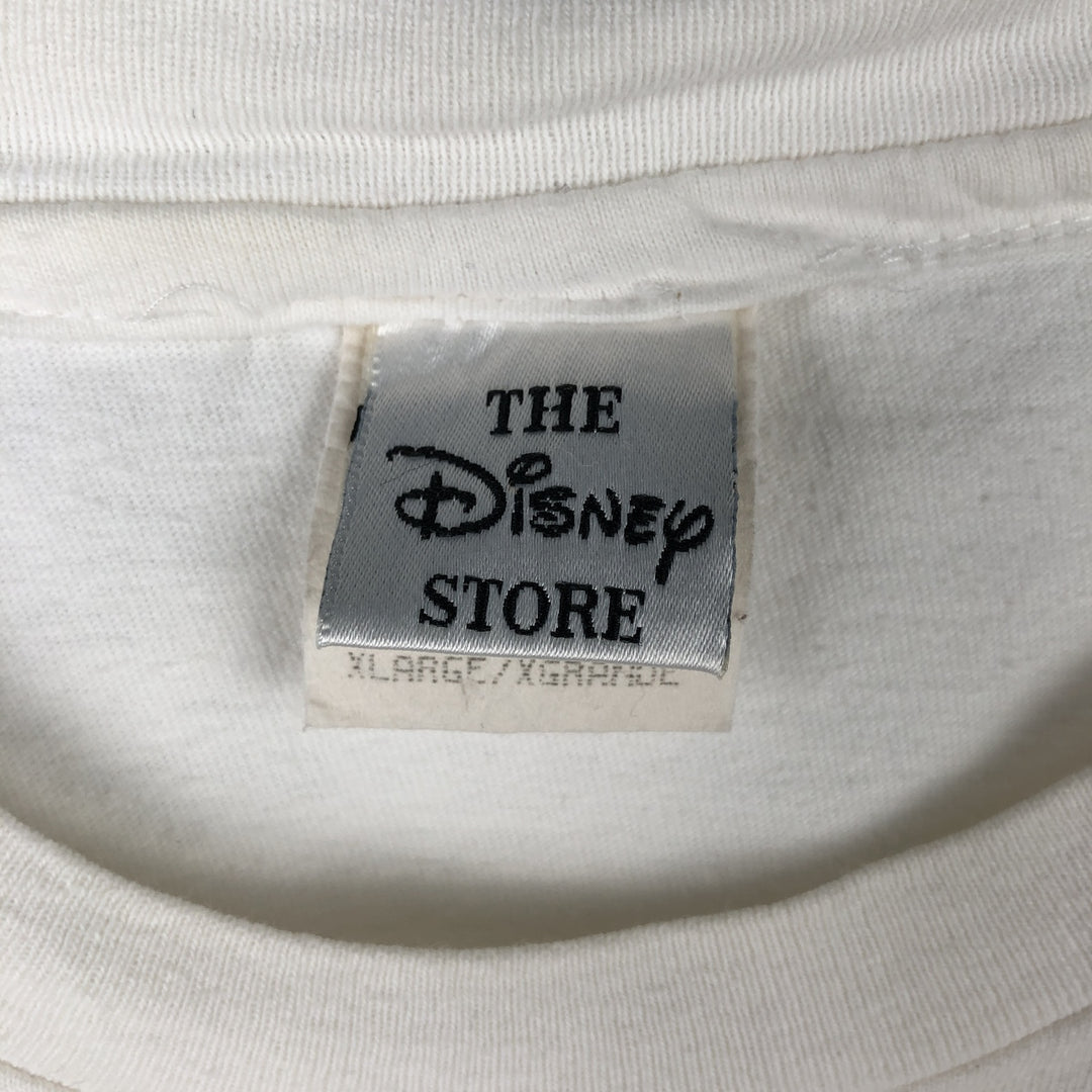 90'S THE DISNEY STORE DISNEY Character Print T-Shirt, Made in USA, Men's XL equivalent, Vintage cotton white type Vintage Second Hand