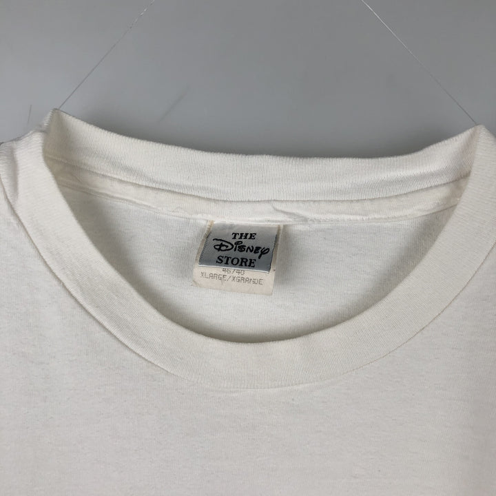 90'S THE DISNEY STORE DISNEY Character Print T-Shirt, Made in USA, Men's XL equivalent, Vintage cotton white type Vintage Second Hand