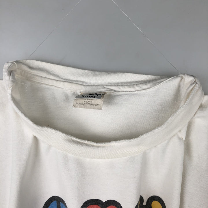 90'S THE DISNEY STORE DISNEY Character Print T-Shirt, Made in USA, Men's XL equivalent, Vintage cotton white type Vintage Second Hand