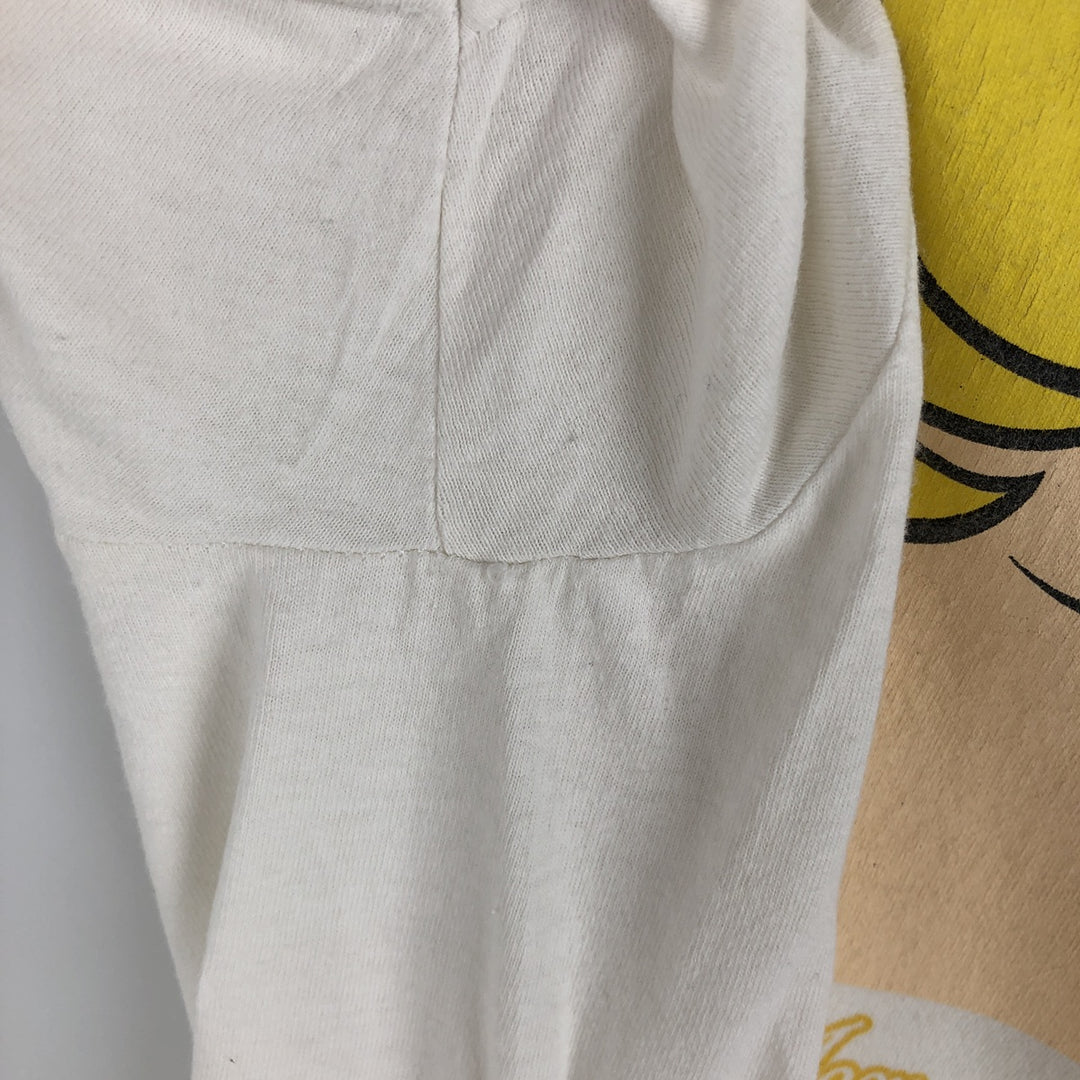 SAILOR MOON Pretty Guardian Sailor Moon Anime Character Print T-shirt Men's L size cotton white type Vintage Second Hand